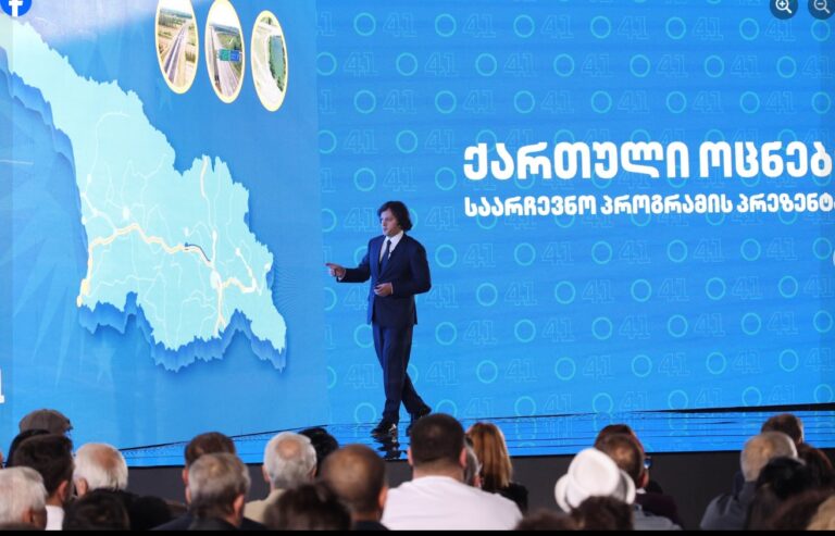 პრაგმატული პოლიტიკა და რუსეთთან კონფლიქტის მშვიდობიანი დარეგულირება არის ერთ-ერთი უმთავრესი პრიორიტეტი -ირაკლი კობახიძე